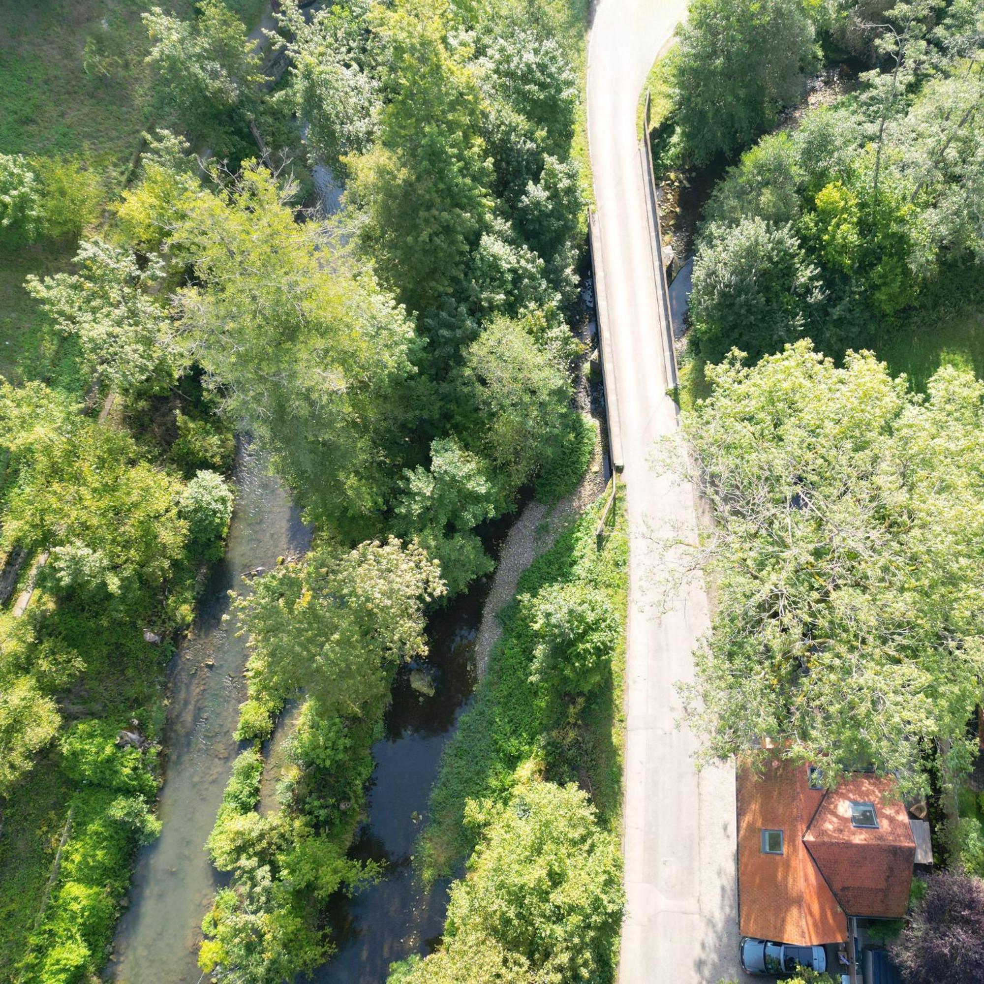 Tauberchalet - Luxury Biohacking & Natur-Retreat Mit Whirlpool & Sauna - Familienfreundlich Rothenburg ob der Tauber Buitenkant foto