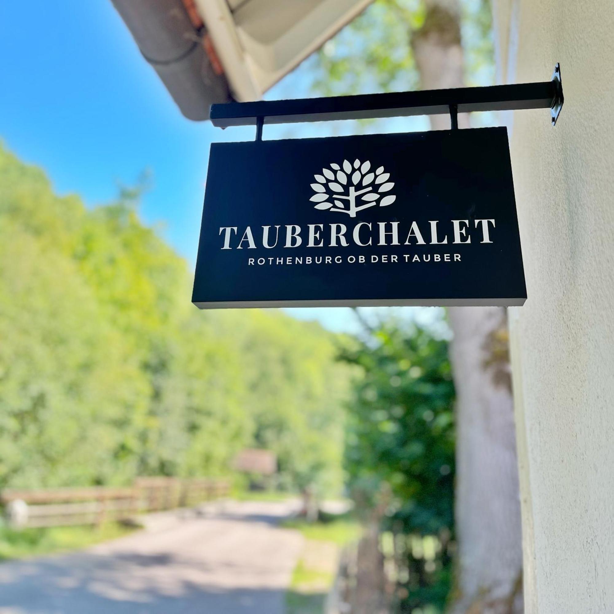 Tauberchalet - Luxury Biohacking & Natur-Retreat Mit Whirlpool & Sauna - Familienfreundlich Rothenburg ob der Tauber Buitenkant foto